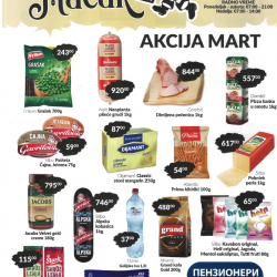 Diskont Mačak, Konzum i Solid akcija za mart 2026