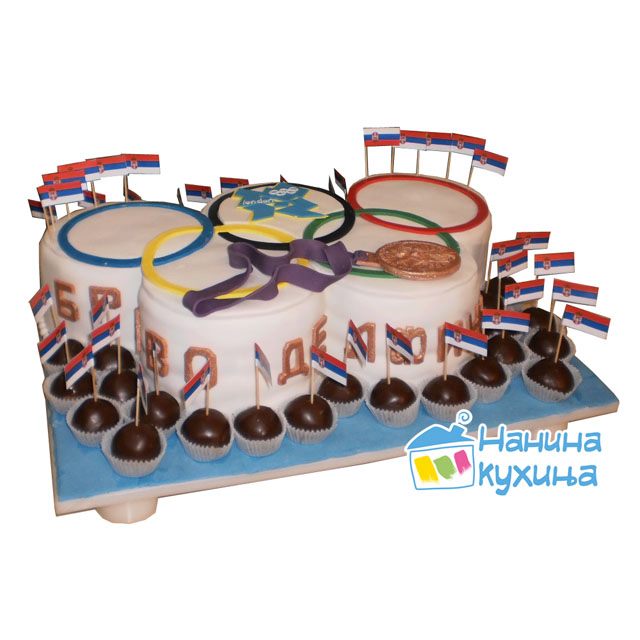 Nanina kuhinja Specijal torta za proslave Olimpijski krugovi