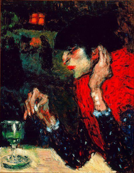 Pablo Picasso - Woman Drinking Absinthe, 1901