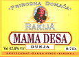 Prirodna domaća rakija Mama Desa Dunja