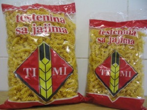 Testenina Timi Bačka Topolaa Testenina sa jajima Testenina Timi Bačka Topolaa Testenina sa jajima